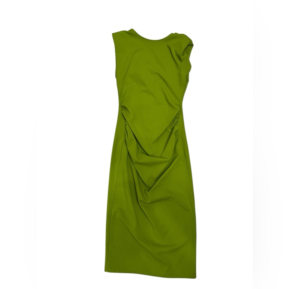 ZARA Draped Side Detail Midi Dress – Green – Size M